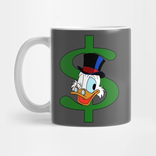 Scrooge McDuck - Dollar Sign by BigOrangeShirtShop